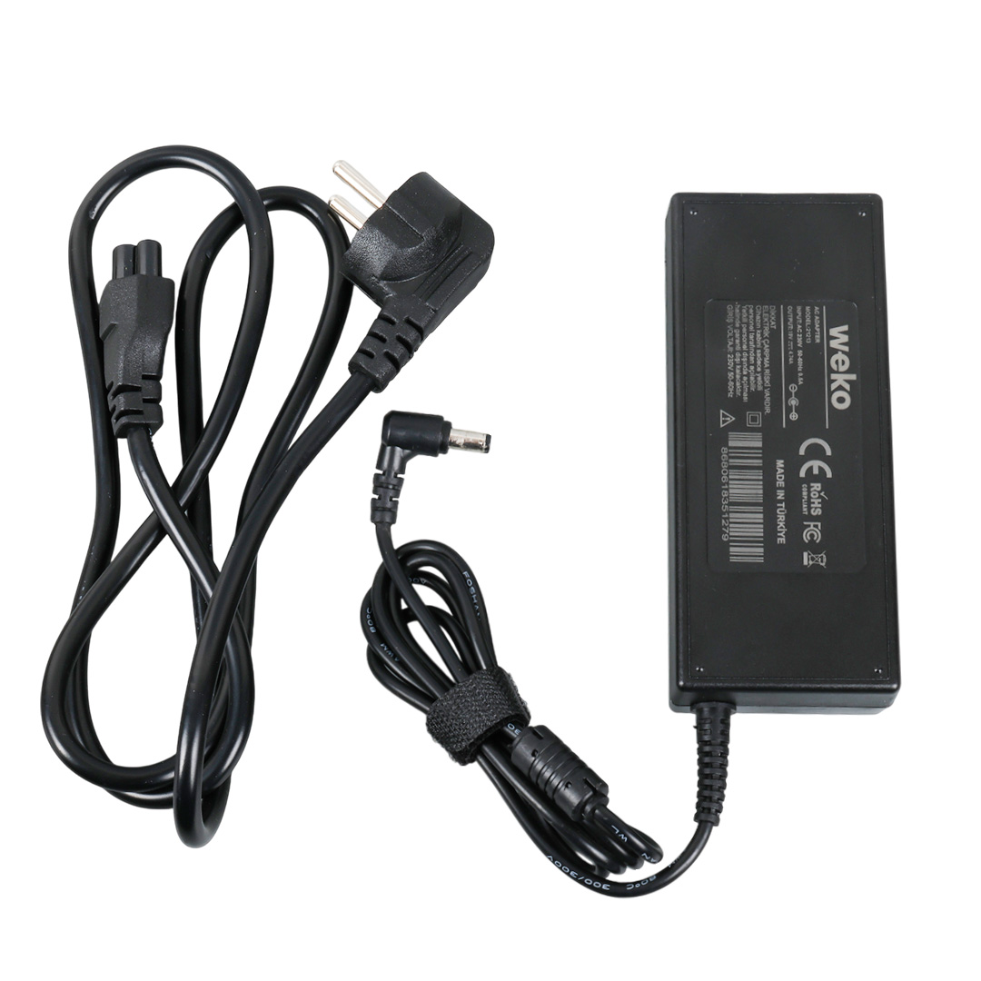 Weko 19 Volt 4.74 Amper 90 Watt Notebook Adaptör (5.5*2.5 Uçlu)