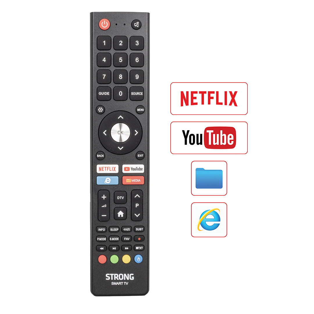Strong Netflix-Youtube Tuşlu Lcd-Led Tv Android Smart Kumanda