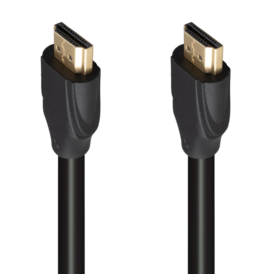 Fully G-507K Plastik Düz Siyah 25 Metre Gold Poşetli Hdmi Kablo