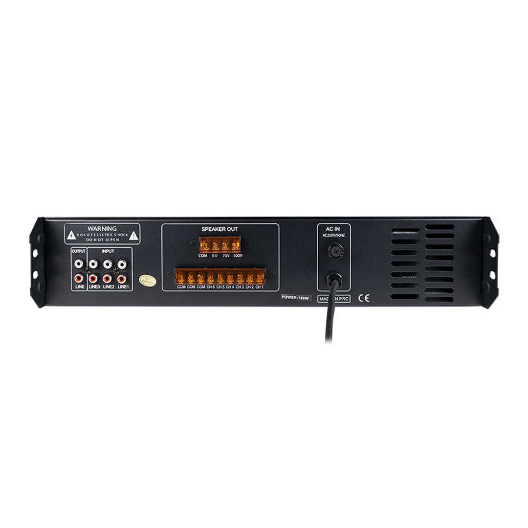 Westa WM-2700U 700W USB/BT/SD 6 Bölgeli Hat Trafolu Mikser Amfi - Anfi