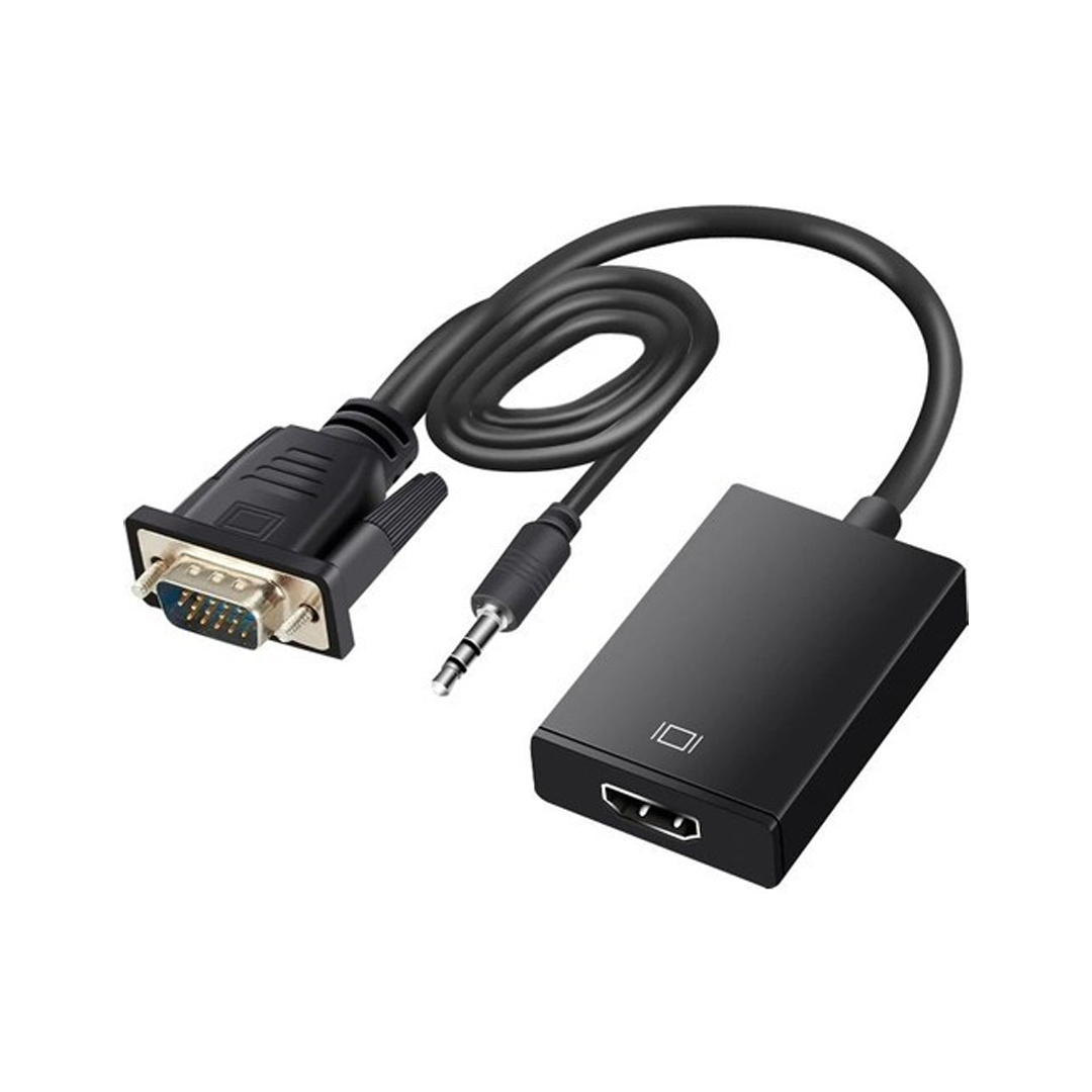 Fully G-537K VGA To HDMI Çevirici Adaptör 3.5 Mm Ses Girişli
