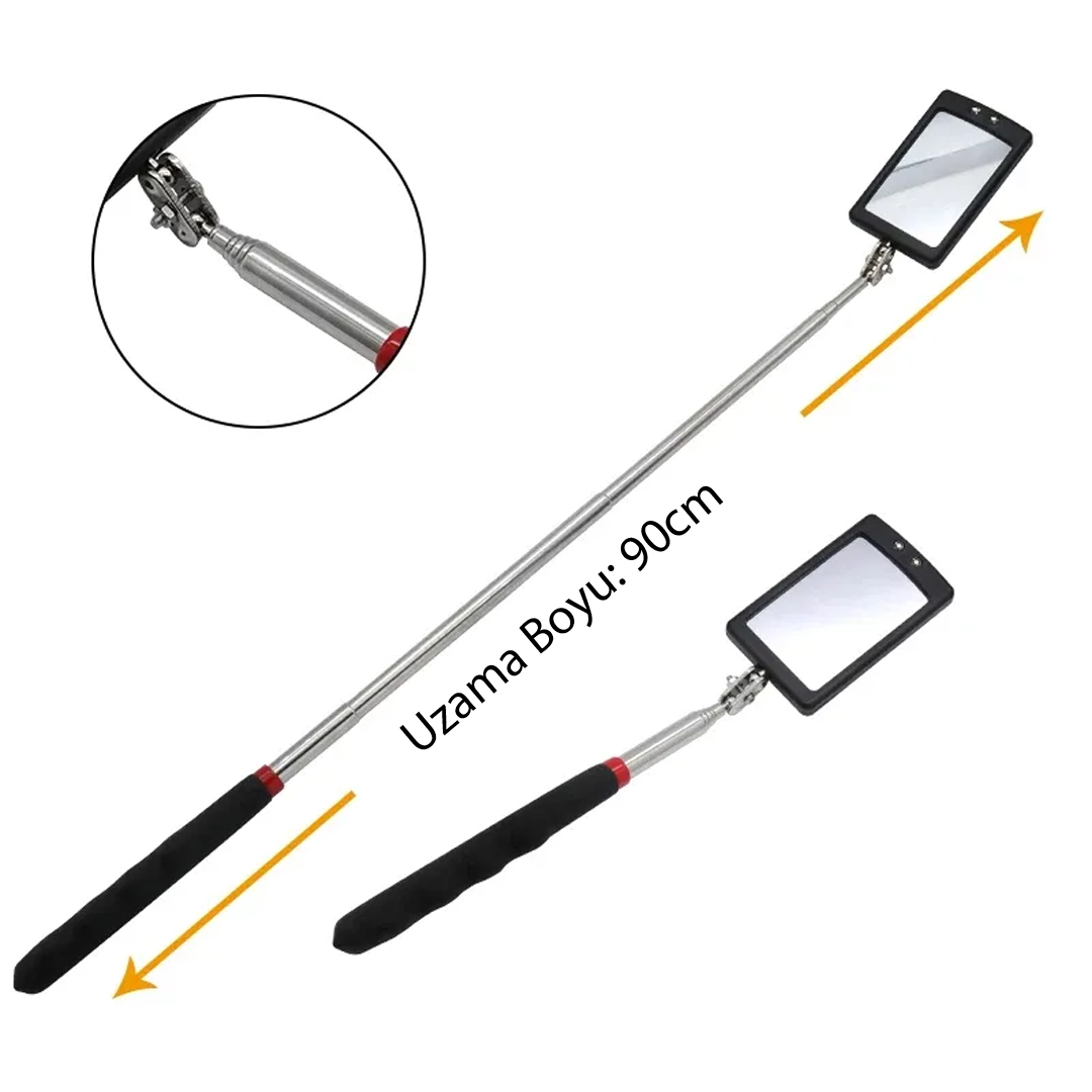 Powermaster PM-26176 Teleskopik Katlanır Ayna