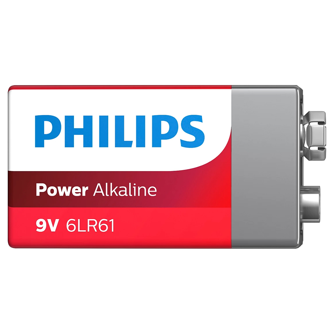 Philips 6LR61-P1B 9 Volt Power Alkalin Pil (Tekli)