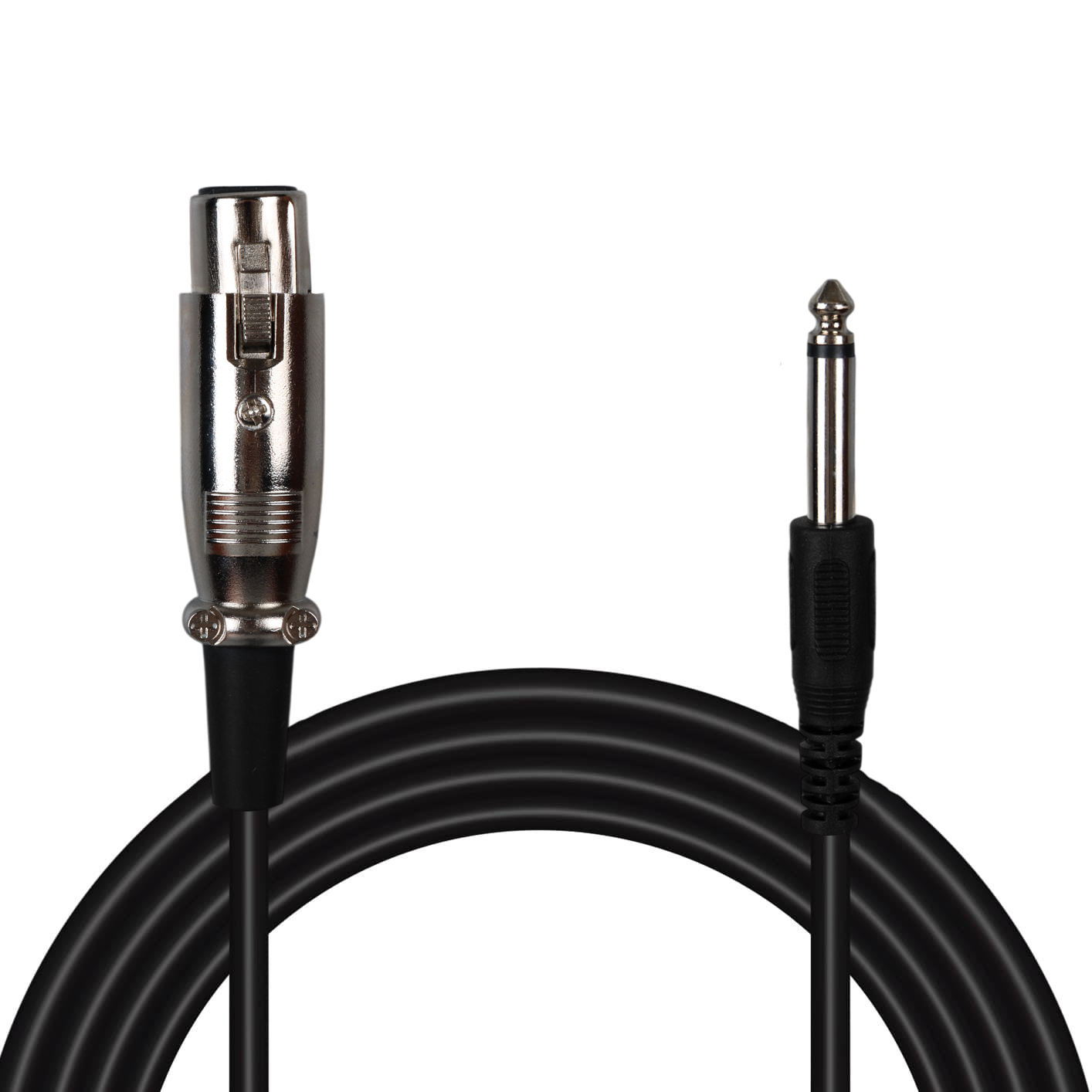 FULLY G-526V 6.3MM MONO ERKEK CANON DİŞİ 4 METRE  MİKROFON ARA KABLOSU