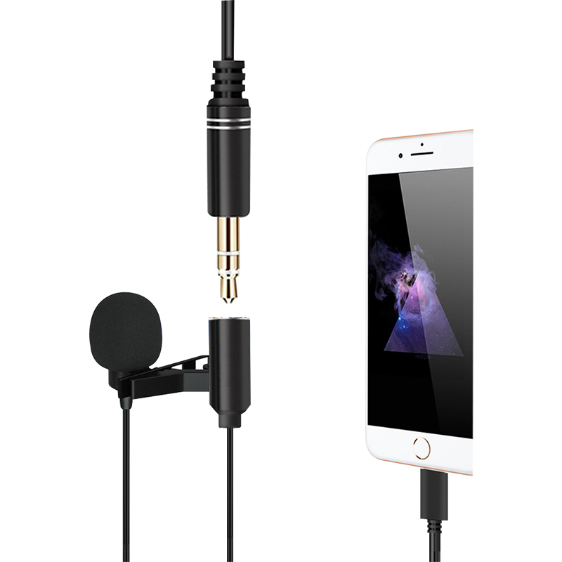 Powermaster JH-041-A Cep Telefonu İçin Ligthning Girişli Youtuber Yaka Mikrofonu