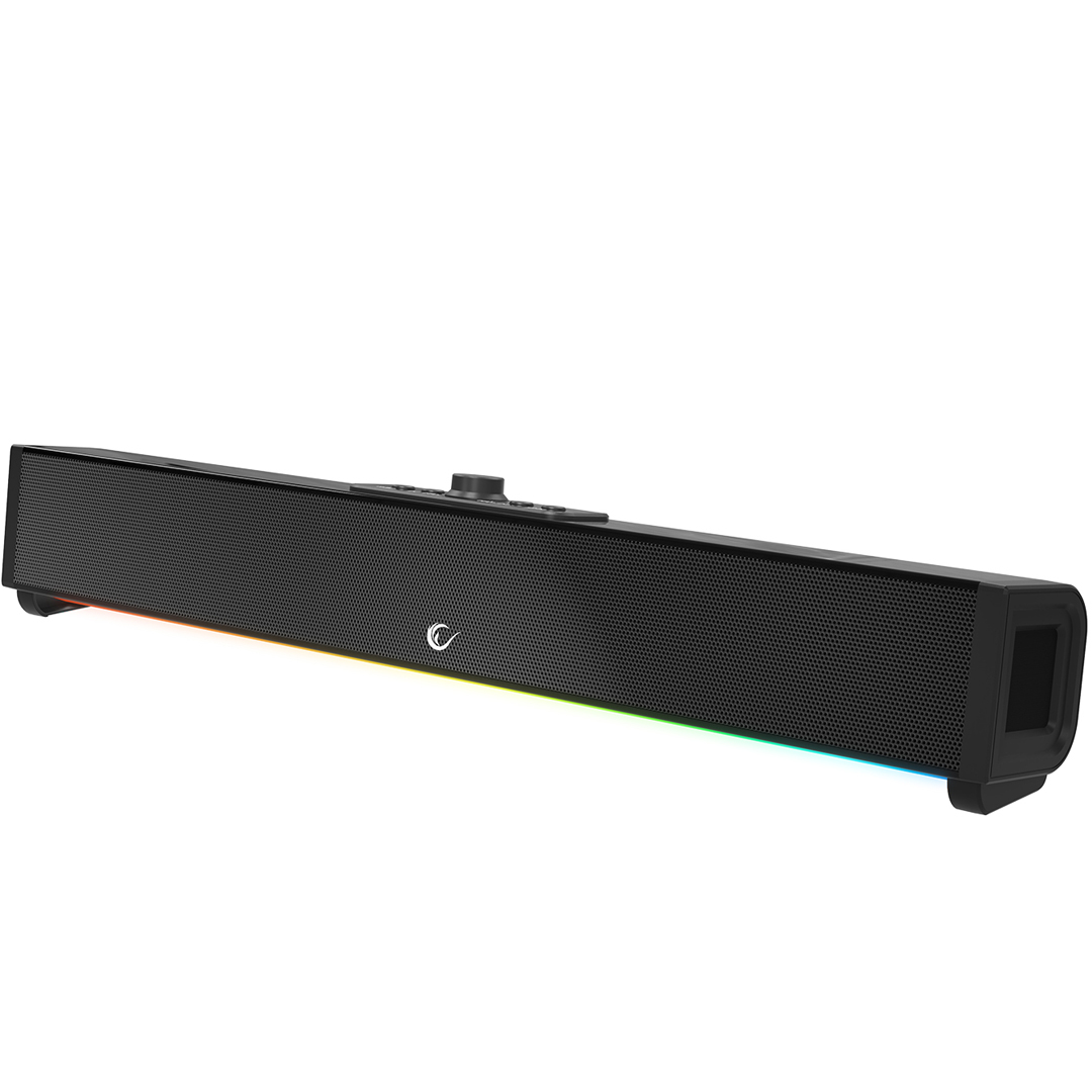 RAMPAGE RM-1 SOUNDWAVE PLUS SİYAH 2X15 WATT+34 WATT BT+USB+AUX+TF KARTLI GAMİNG SOUNDBAR