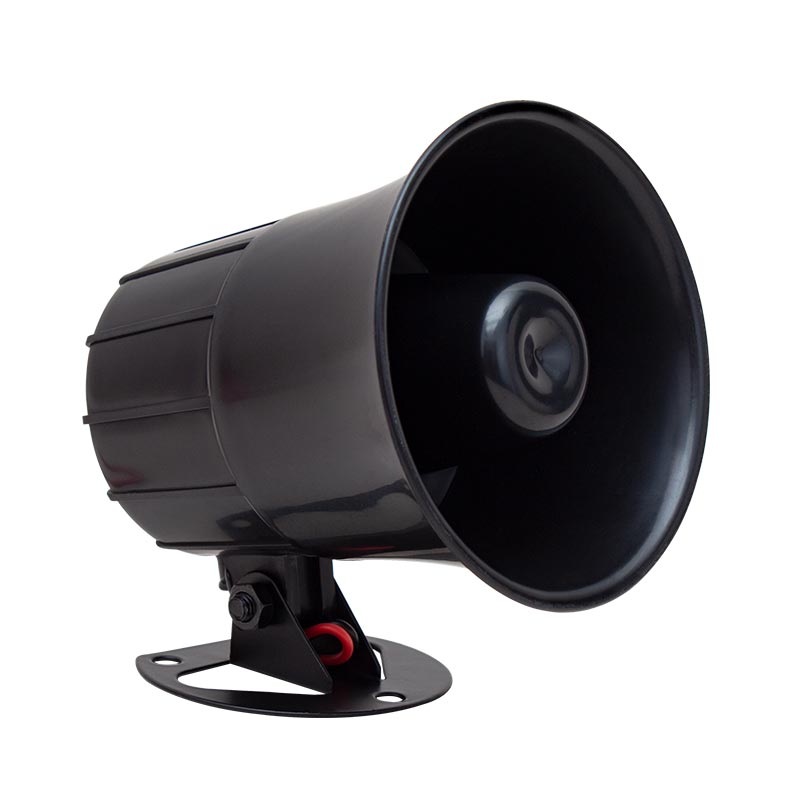 Magicvoice MV-30600 12 Volt 15 Watt Tek Sesli Elektronik Siren Korna Yüksek Desibelli ABS Kasa