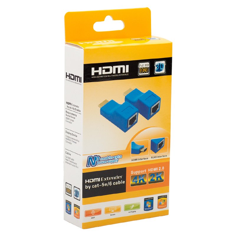 Fully H-608F 4K HDMI To RJ45/CAT5/CAT6/Ethernet 30 Metre HDMI Uzatıcı Extender