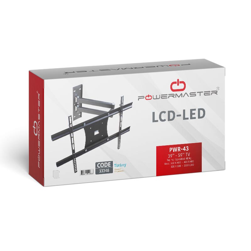 Powermaster PM-43 Kilitli LCD Askı Aparatı