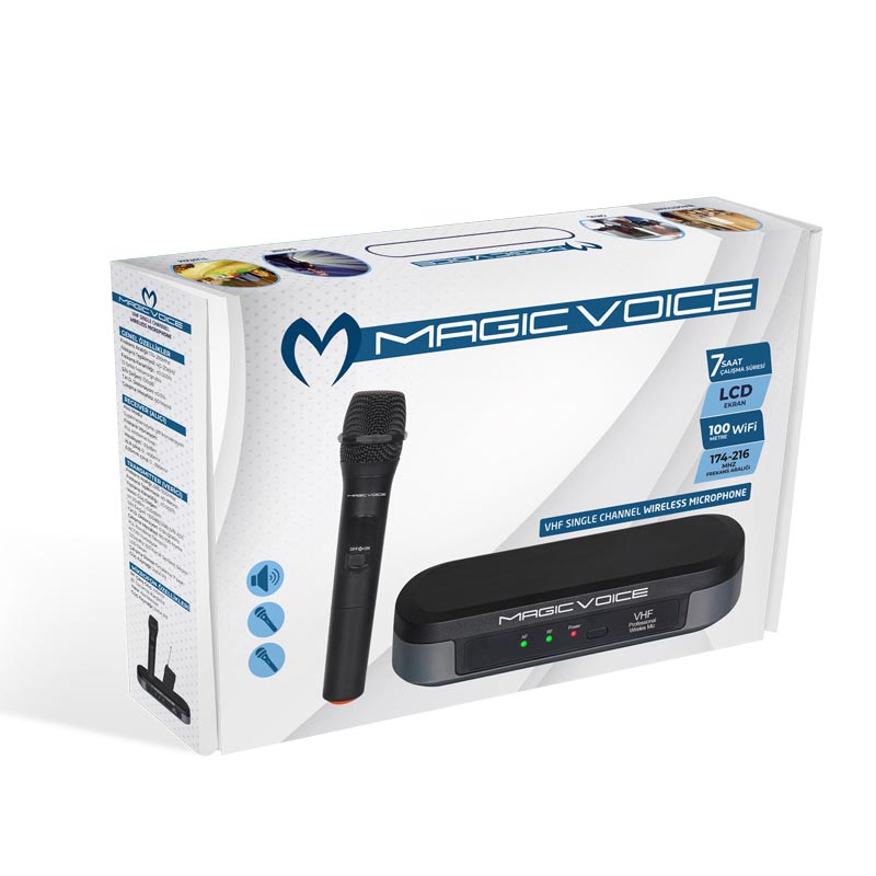Magicvoice MV-3811 VHF El Tipi Telsiz Mikrofon
