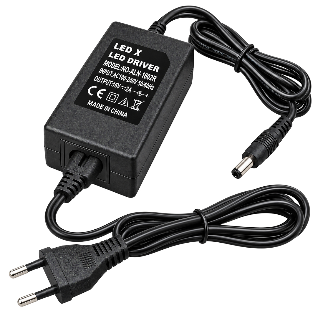 Powermaster PM-4735 16 Volt - 2 Amper Tos Fişli Rca Uçlu Priz Tipi Santral Adaptörü