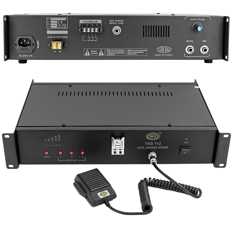Westsound TKS-112 ACL Acil Anons Ve Mesaj Kayıt Ünitesi