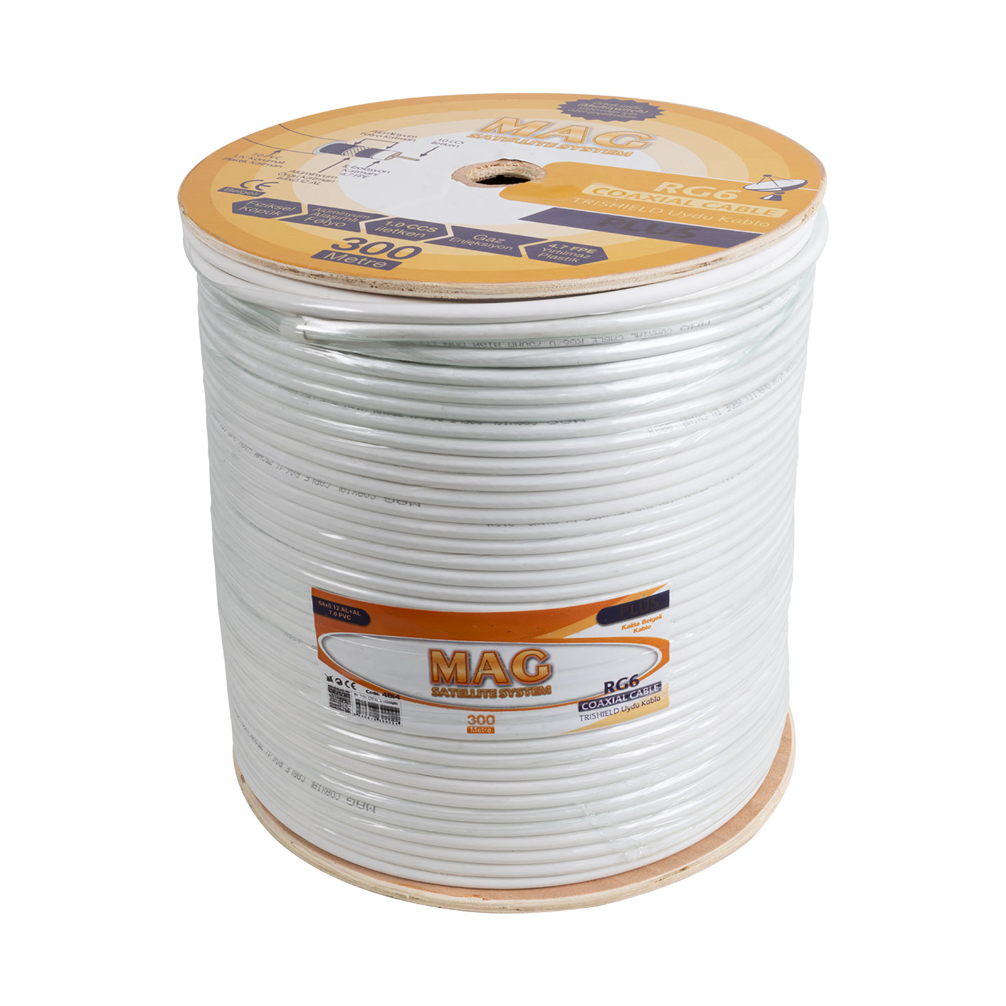 Mag RG6-U4 Trishield Anten Kablosu (300 Mt.)