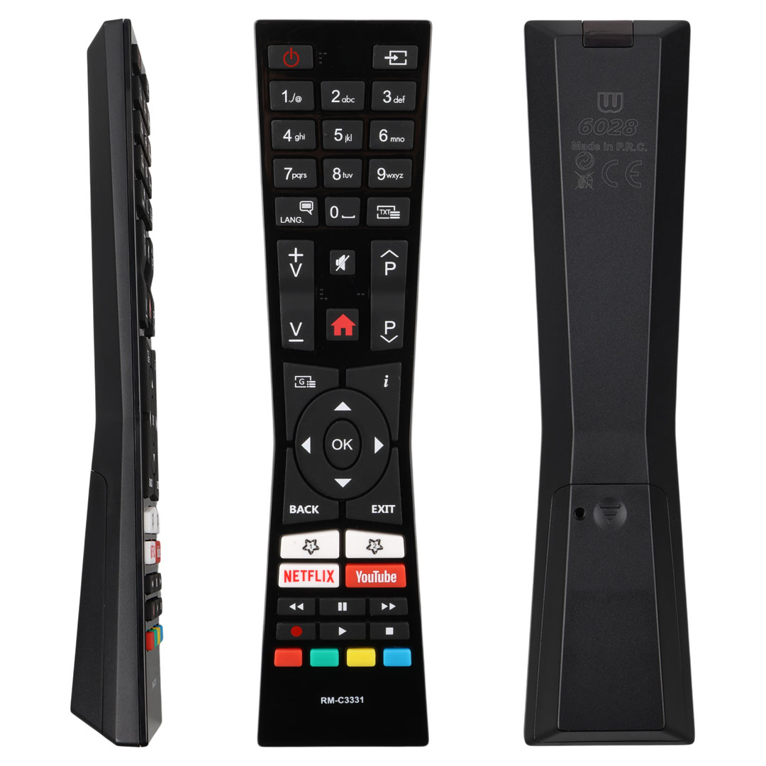 Vestel RM C3331 - RCA243100 / Jvc LT 32VHT - LT 43C898 - LT 55VU63L Netflix Youtube Tuşlu Lcd Tv Kumanda