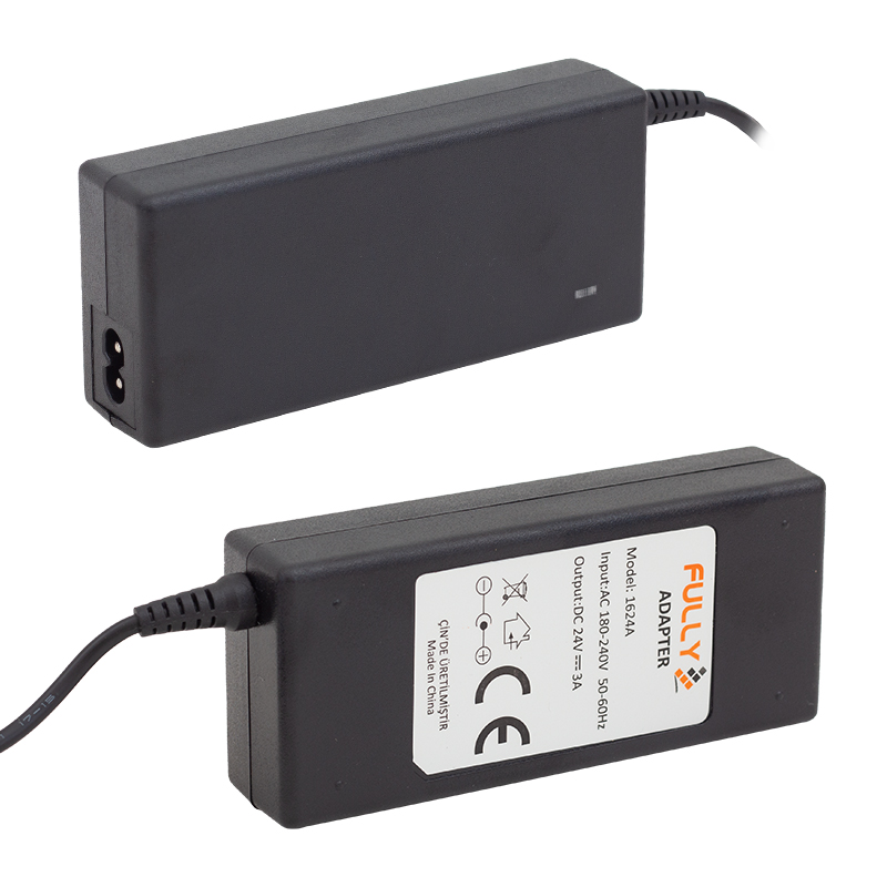 Fully O-1624A 24 Volt - 2.5 Amper Plastik Kasa Masaüstü Adaptör 5.5*2.5 Uç