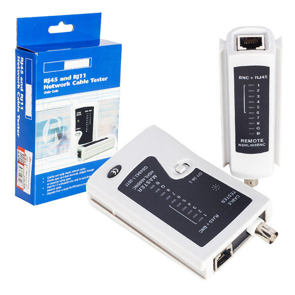 Powermaster PM-8284 Profesyonel RJ45 -BNC Network Test Cihazı