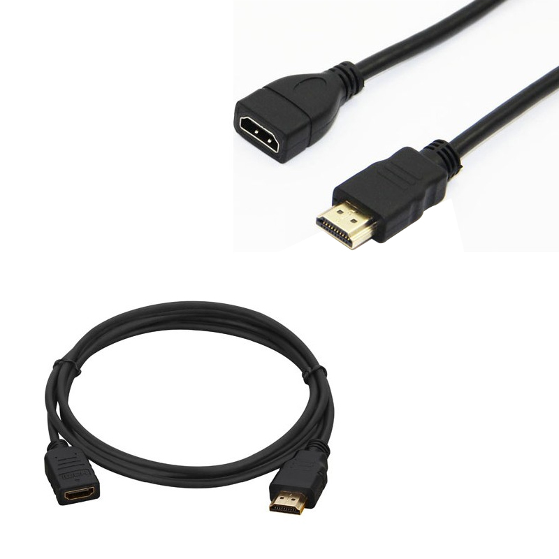 Powermaster PM-8801 HDMI Erkek To HDMI Dişi Gold Uçlu 30 Cm Uzatma Hdmı Kablo 
