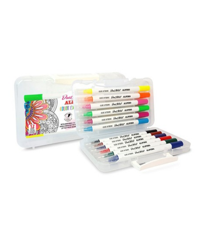 ALPINO AR-000186 DUAL ARTIST KEÇELİ KALEM 12 RENK ÇİFT YÖNLÜ