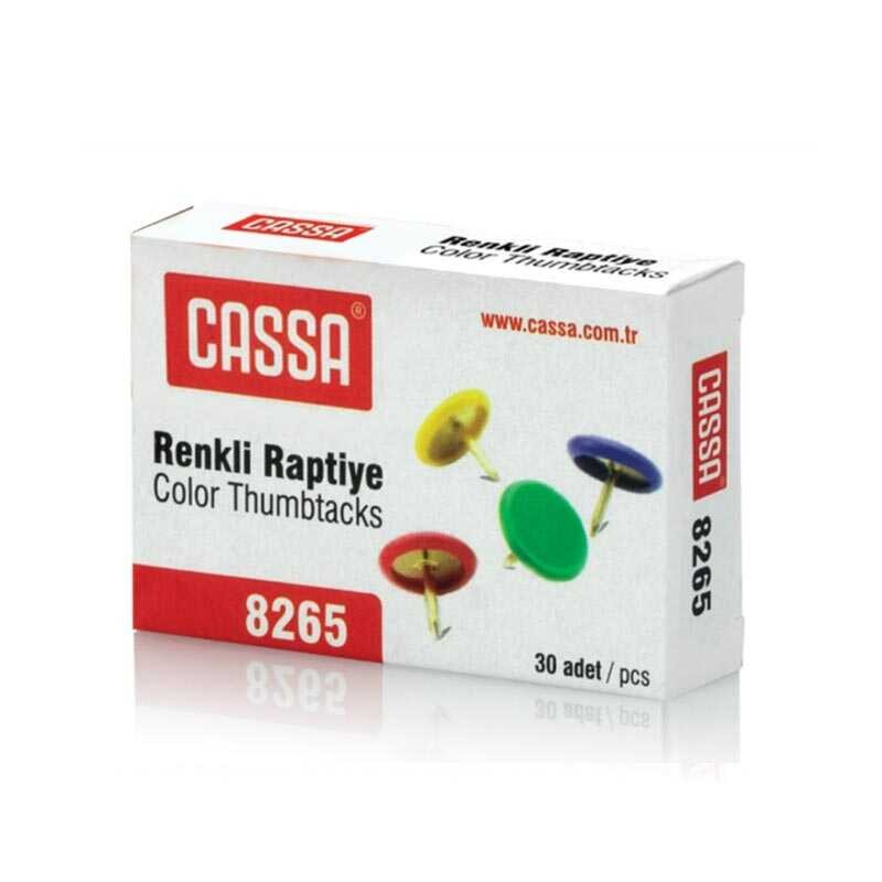 CASSA 8265 PVC KAPLI RAPTİYE KARIŞIK RENK 24'LÜ *32 >