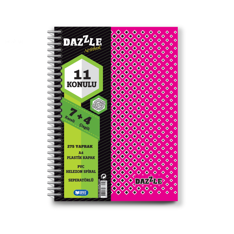 U-DEEP DAZZLE AYRAÇLI DEFTER 7+4 275 YP. *18