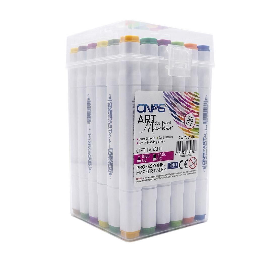 ONAS ZW-7001-36 ÇİFT TARAFLI MARKER 36 RENK >