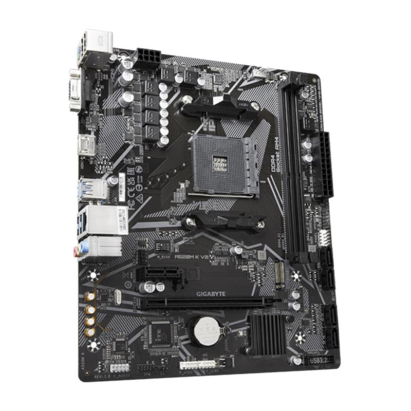 GIGABYTE A520M K V2 DDR4 5100MHZ 1XVGA 1XHDMI 1XM.2 USB 3.2 MATX AM4 (AMD AM4 5000/4000 /3000 SERİSİ İLE UYUMLU)