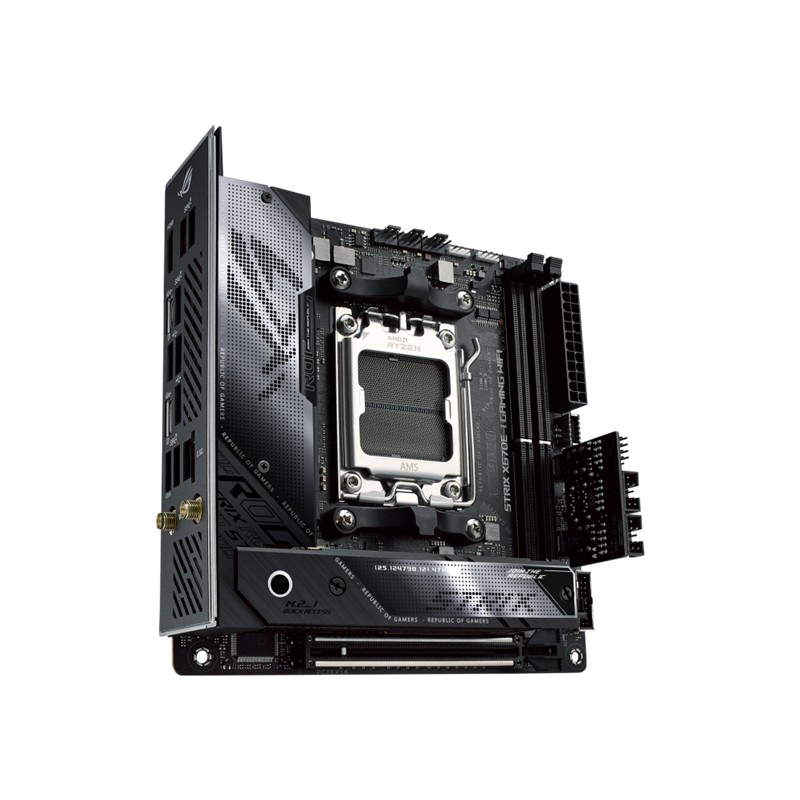 ASUS ROG STRIX X670E-I GAMING WIFI DDR5 8000MHZ 1XHDMI 2XUSB-C 2XM.2 AM5 MITX (AMD 9000/8000/7000 SERİLERİ İLE UYUMLU) 