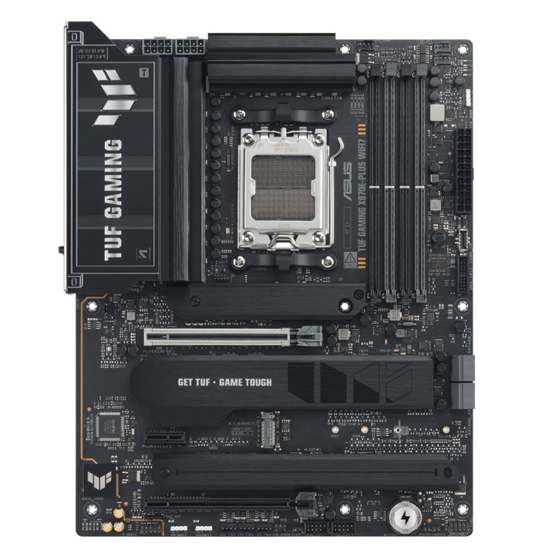 ASUS TUF GAMING X870E-PLUS WIFI7 DDR5 8000MT/S 1XHDMI 2XUSB 4XM.2 ATX AM5 (AMD AM5 9000/8000/7000 SERİLERİ İLE UYUMLU)