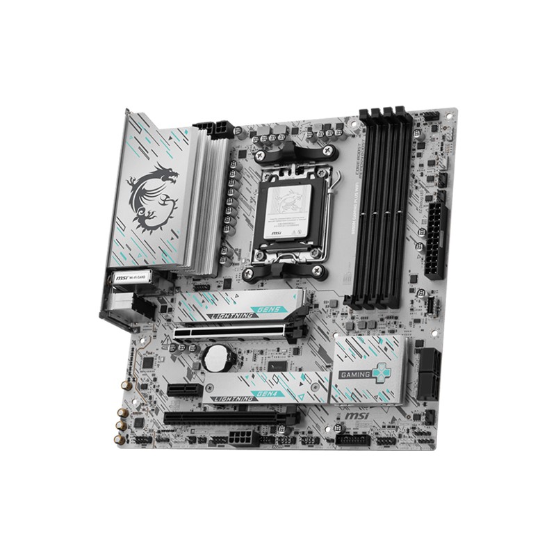 MSI B850M GAMING PLUS WIFI DDR5 8200MHZ 1XHDMI 1XDP 2XM.2 MATX AM5 (AMD AM5 9000/8000/7000 SERİLERİ İLE UYUMLU)