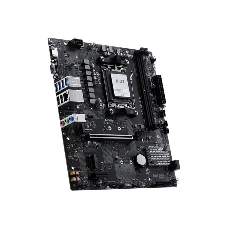 MSI PRO B840M-B DDR5 8000MT/S 1XHDMI 2XM.2 USB-C MATX AM5 (AMD AM5 9000/8000/7000 SERİLERİ İLE UYUMLU)