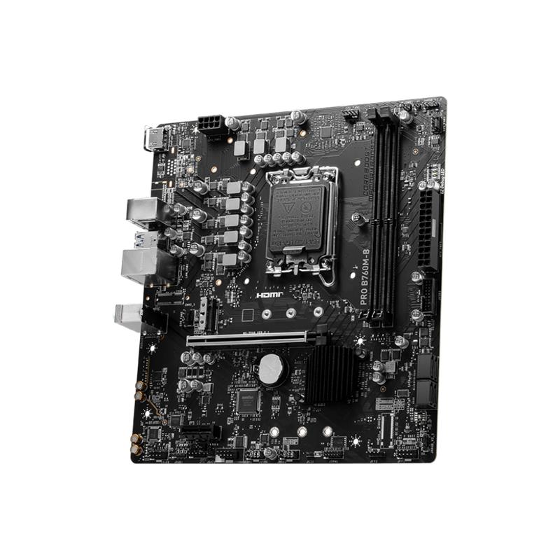 MSI PRO B760M-B DDR4 4800MHZ 1XHDMI 1XM.2 USB 3.2 MATX 1700P (12. / 13. VE 14. NESİL İŞLEMCİ UYUMLU)