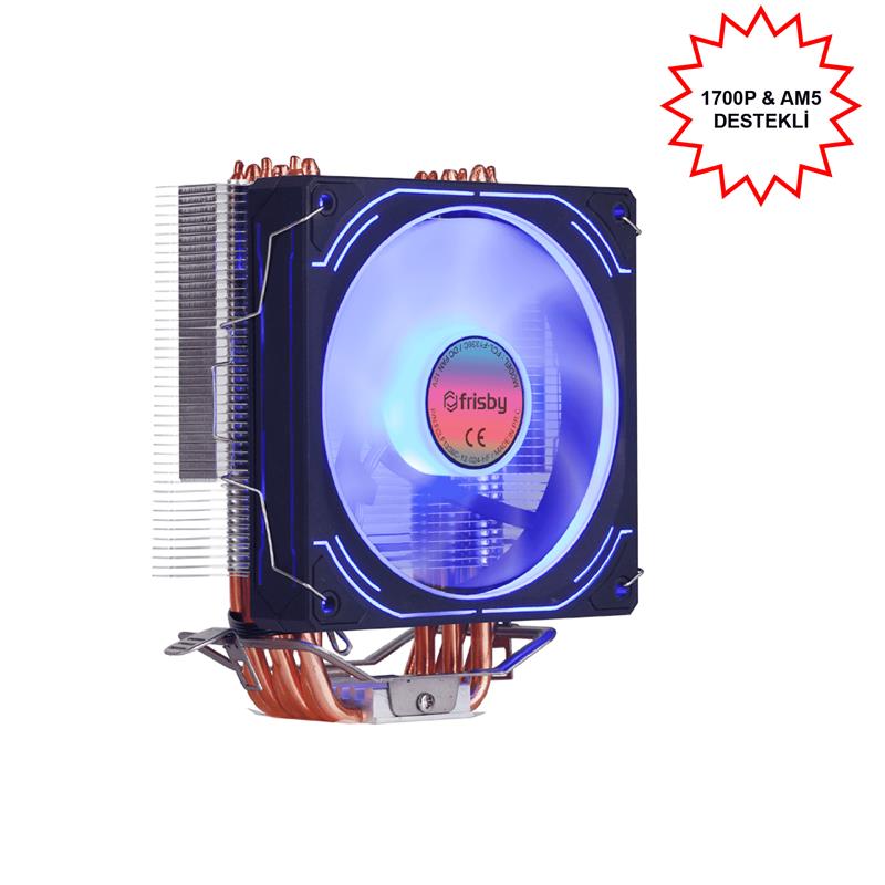 FRISBY FCL-F1336C (P6S) INTEL 1366/115X/1200/1700-AMD AM2/AM2+/AM3/AM4/AM5 İŞLEMCİ FAN