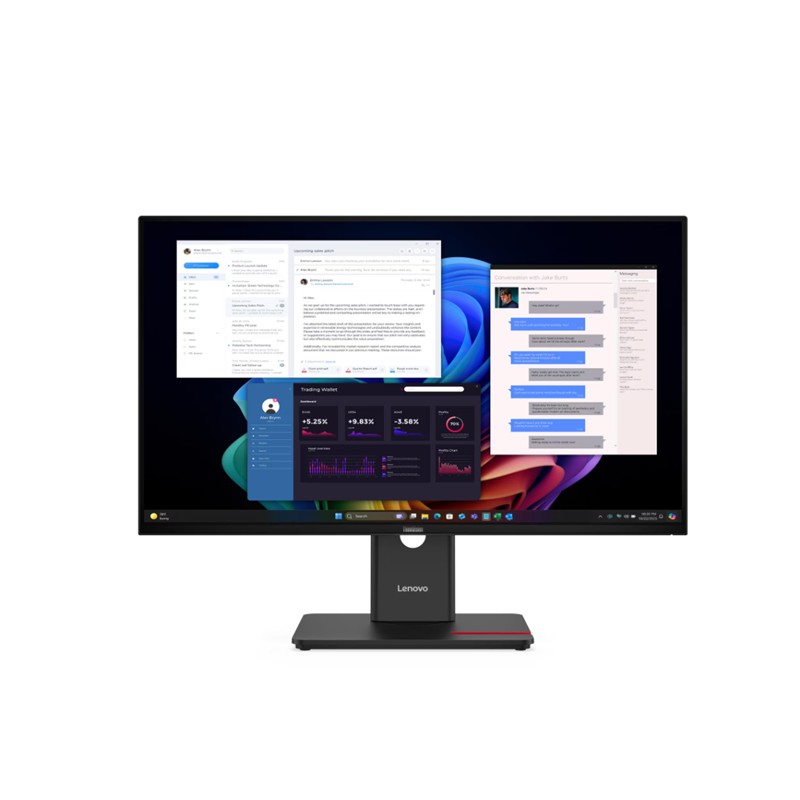 27 LENOVO T27UD-40 THINKVISION 64AFGAT2TK 4MS 48HZ HDMI WLED PIVOT MONITOR 