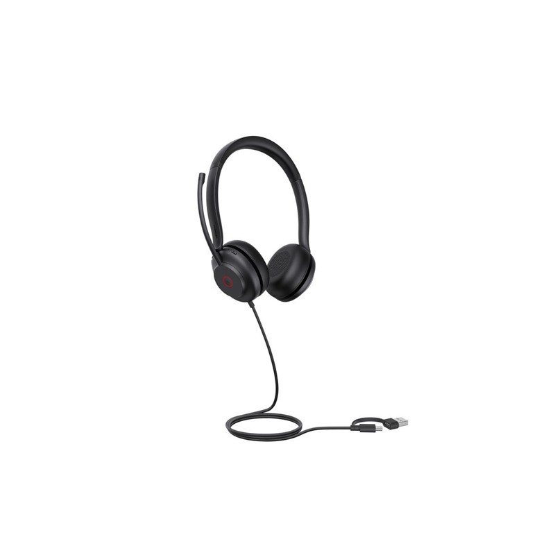 YEALINK UH35 DUAL UC USB-C/A TEAMS UYUMLU ÇİFT TARAFLI TAÇLI KULAKLIK 