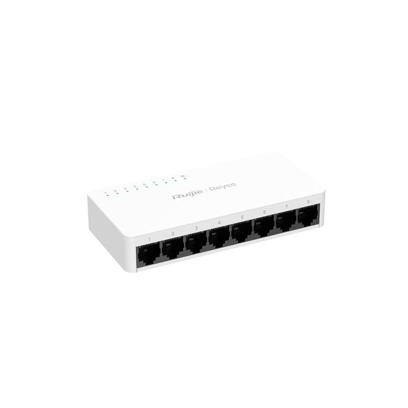 RUIJIE REYEE RG-ES08F 8 PORT 10/100 TAK CALISTIR PLASTIK KASA SWICH 