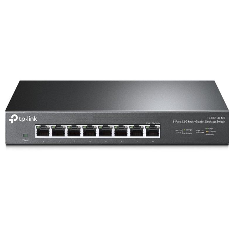 TP-LINK TL-SG108-M2 8 PORT 2.5G MULTI GIGABIT YÖNETİLEBİLİR METAL KASA SWITCH 