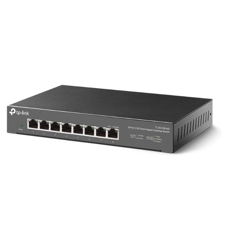 TP-LINK TL-SG108-M2 8 PORT 2.5G MULTI GIGABIT YÖNETİLEBİLİR METAL KASA SWITCH 