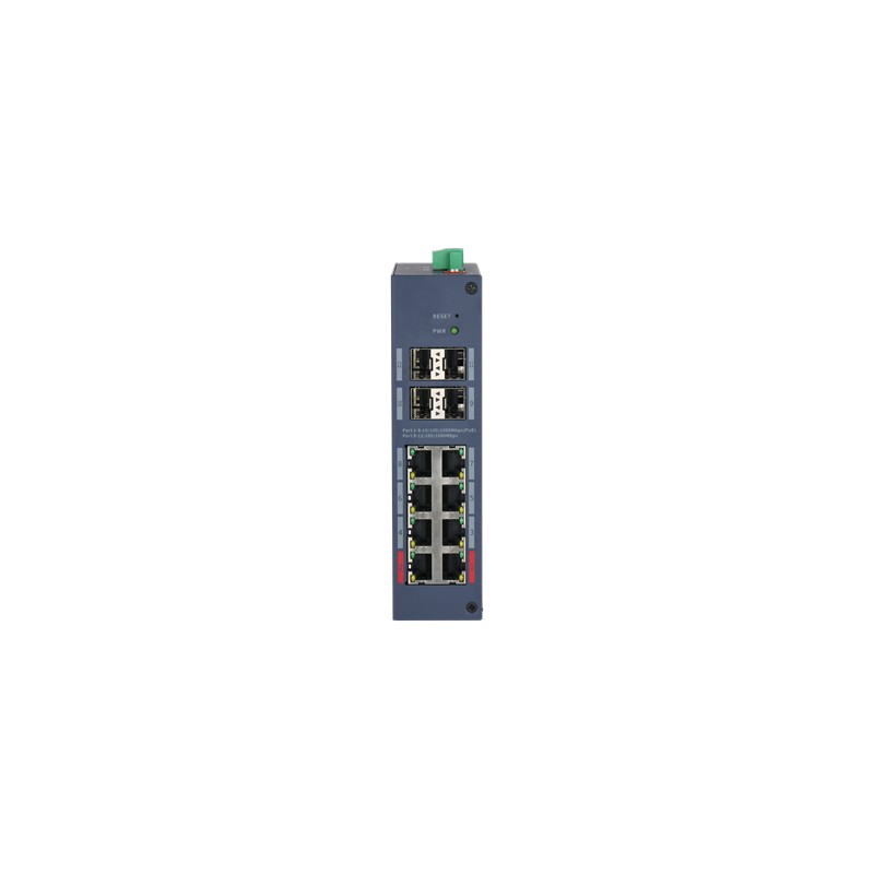 DAHUA CHS4412-8GT-125 8 PORT GIGABIT + 4XGIGABIT SFP UPLINK CLOUD YÖNETİLEBİLİR 125W POE ENDÜSTRİYEL SWITCH