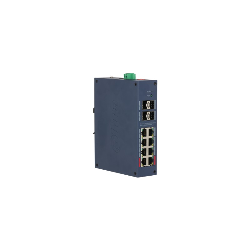 DAHUA CHS4412-8GT-125 8 PORT GIGABIT + 4XGIGABIT SFP UPLINK CLOUD YÖNETİLEBİLİR 125W POE ENDÜSTRİYEL SWITCH