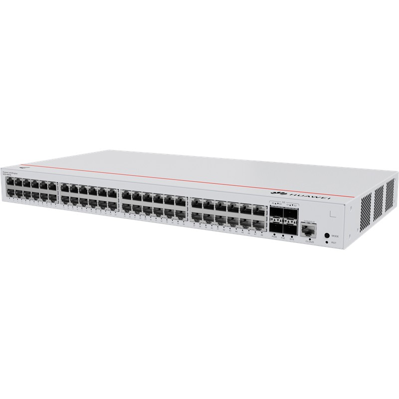 HUAWEI EKITENGINE S220-48P4S 48 PORT GIGABIT+4X1GB SFP CONSOLE PORT L2 YÖNETİLEBİLİR 380W POE RACKMOUNT SWITCH