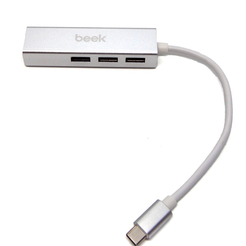 BEEK BA-USB-HB3C-3A1GT 3 PORT USB 3.0 TİP C HUB, 1 X 10/100/1000 RJ45 USB HUB