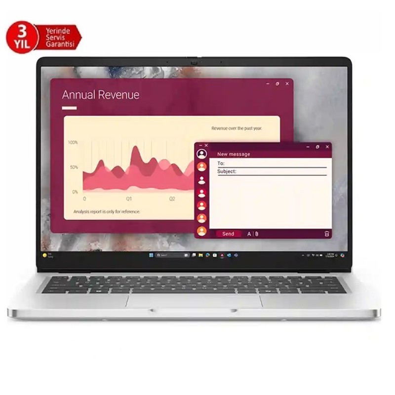 DELL NB PRO 14 ULTRA 5 235U 16GB 512SSD DOS BTO113_PC14250_U (3 YIL YERİNDE GARANTİ)