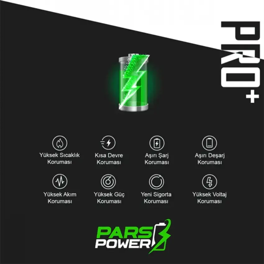 iPhone 6s Yüksek Kapasite Batarya - Pil (Pars Power 2300 mAh)