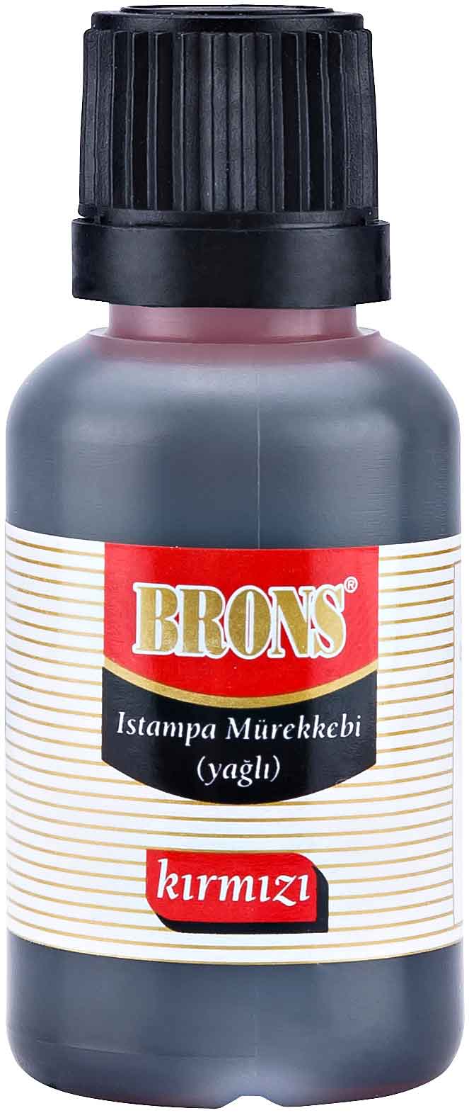 BRONS BR-316 ISTAMPA MÜREKKEBİ KIRMIZI