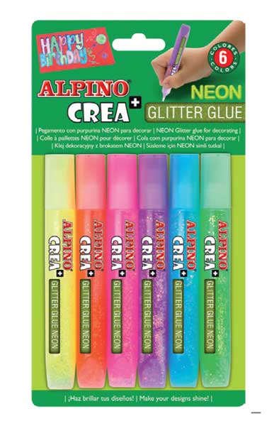 ALPİNO DE-008 CREA GLITTER GLUE 6LI