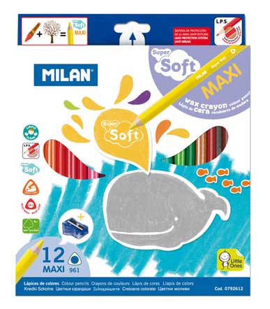 MİLAN 0792612 ÜÇGEN MAXİ PASTEL 12 Lİ