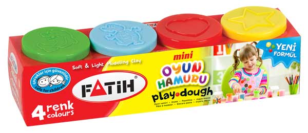 FATİH 50074 MİNİ OYUN HAMURU 4LÜ SET
