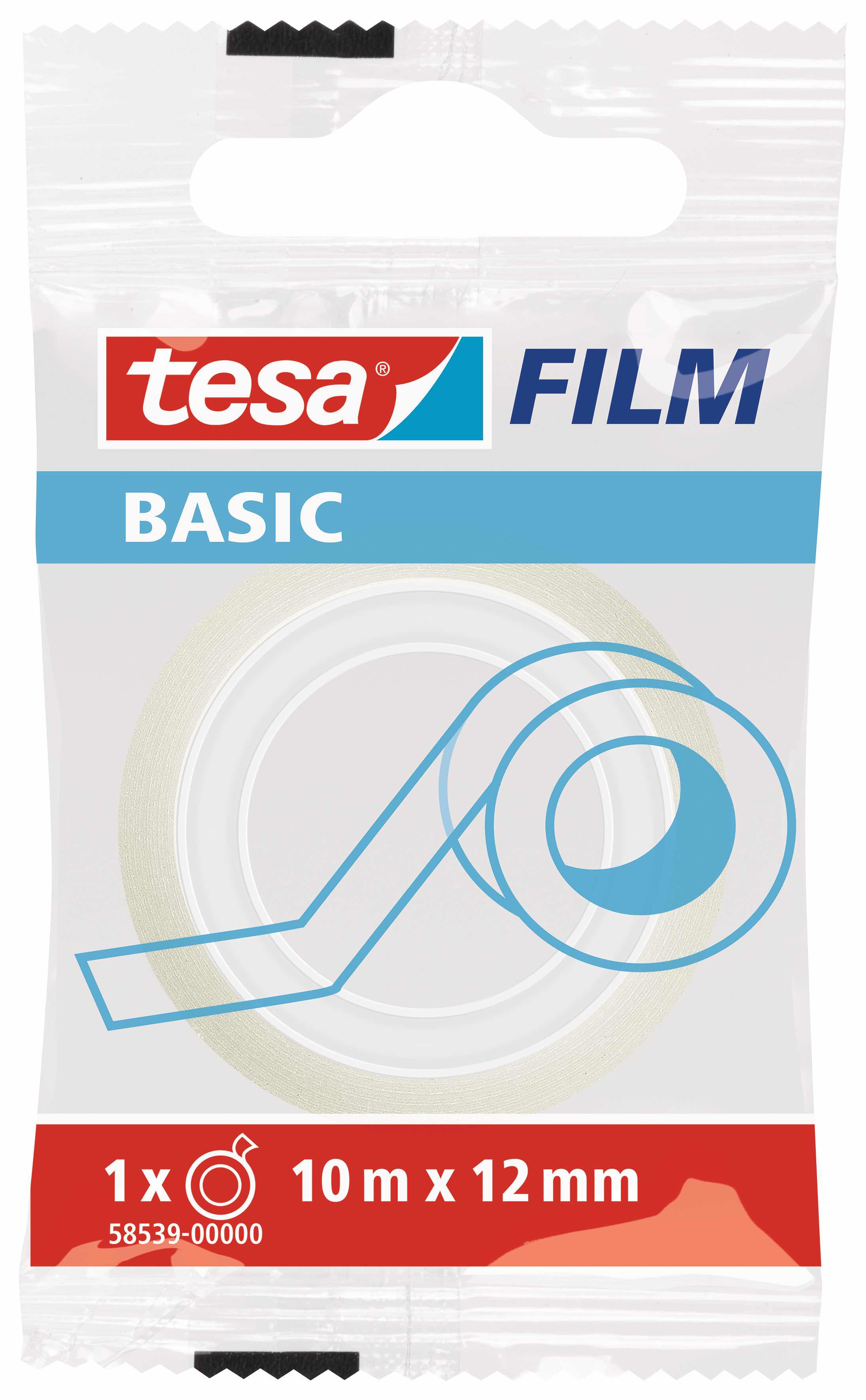 TESA 58539 BASİC FİLM BANT 10X12 ŞEFFAF