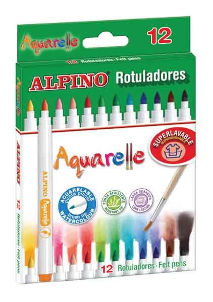 ALPİNO AR-160 AQUARELLE KEÇELİ KALEM 12Lİ