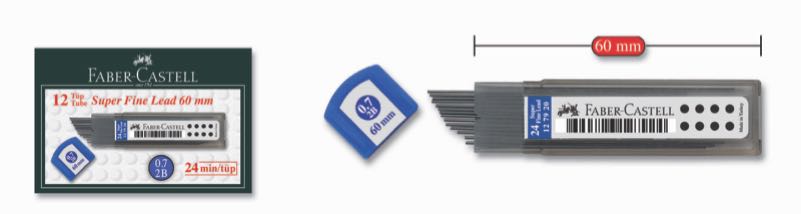 FABER SÜPER FİNE MİN 07 2B 60MM 127920